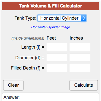 volume of a cylinder in litres calculator