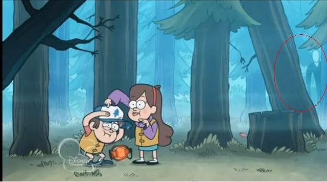 slenderman en gravity falls