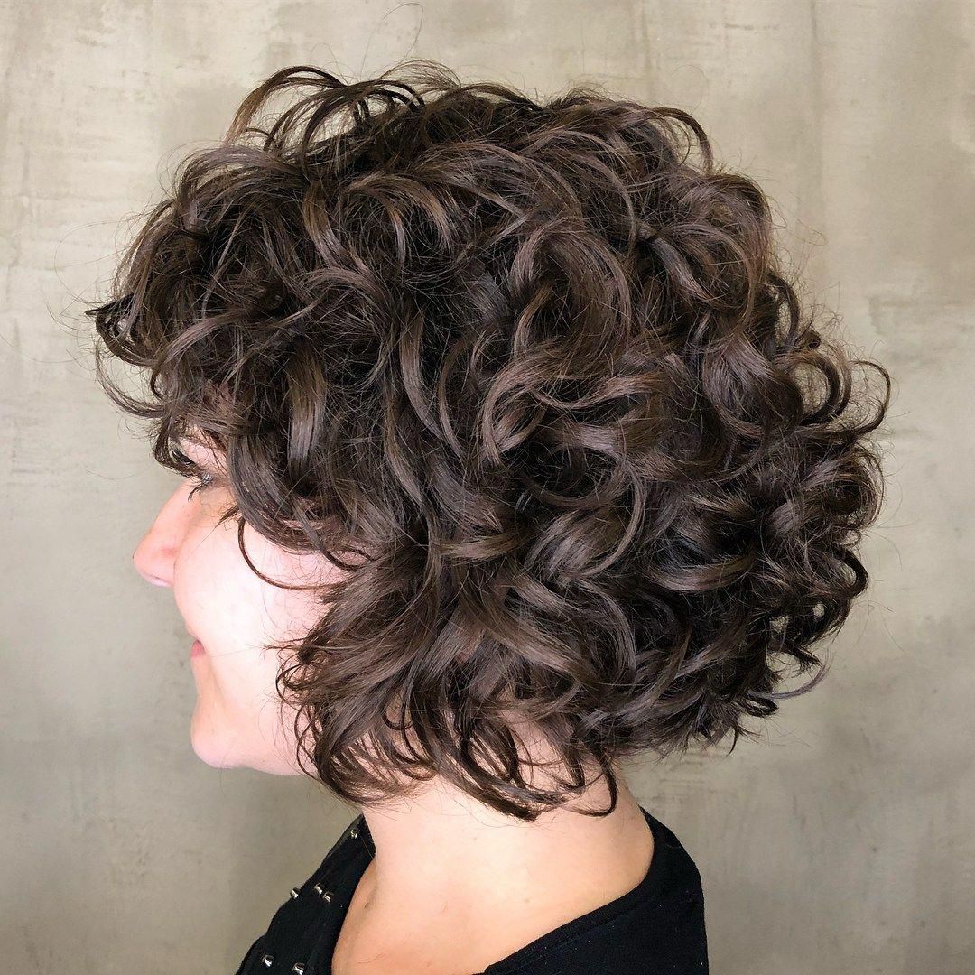 curly haircut bob