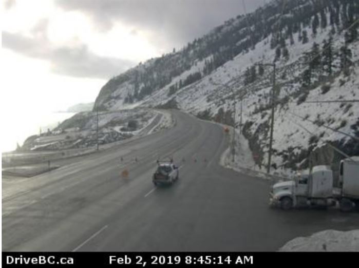 highway closed kelowna