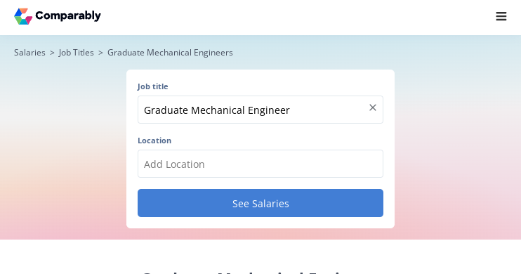 graduate mechanical engineer salary