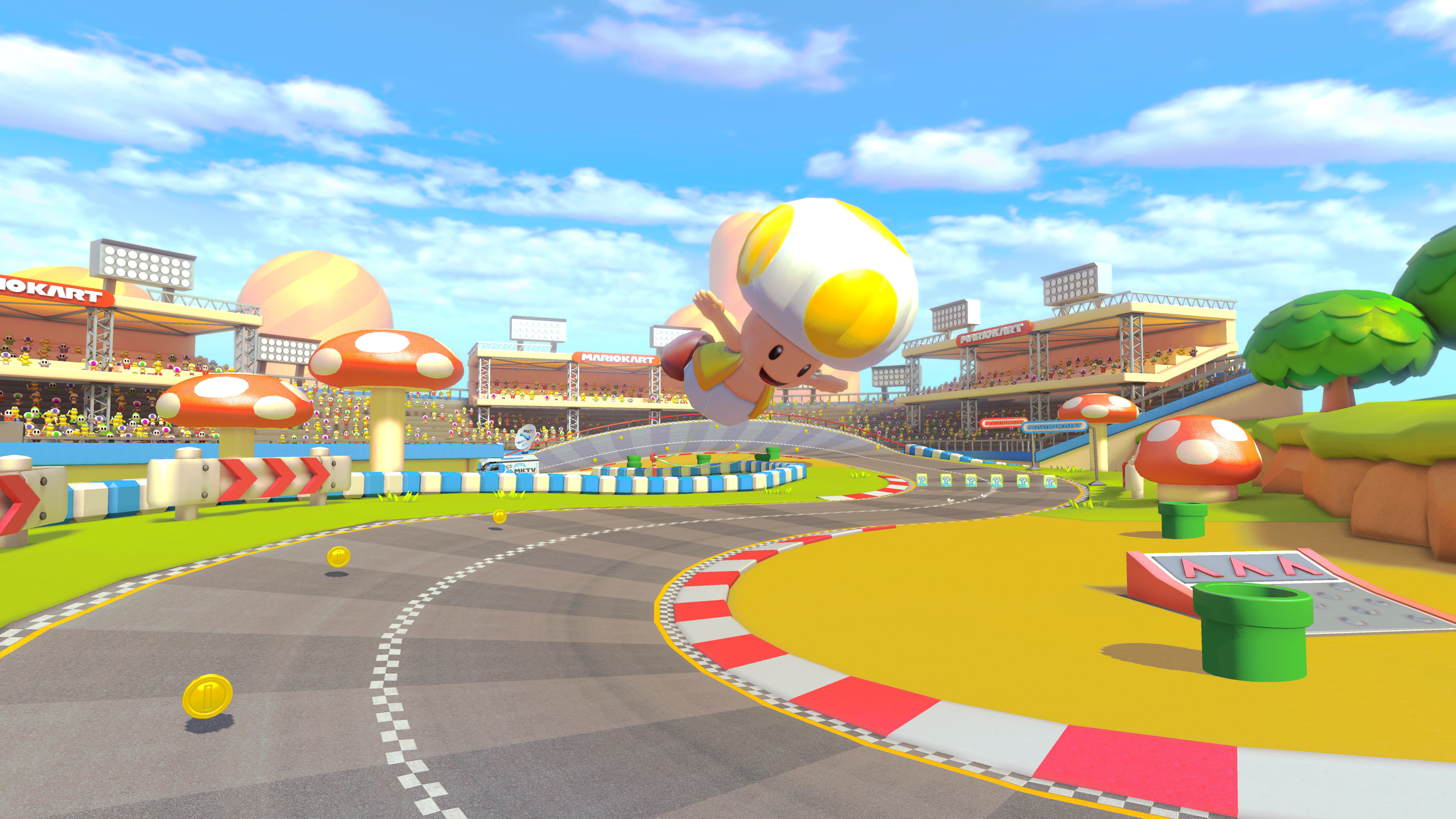 mario kart background