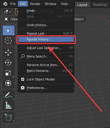 how to undo on blender