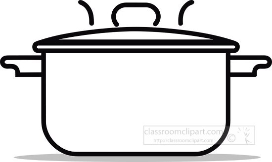 pot clipart black and white