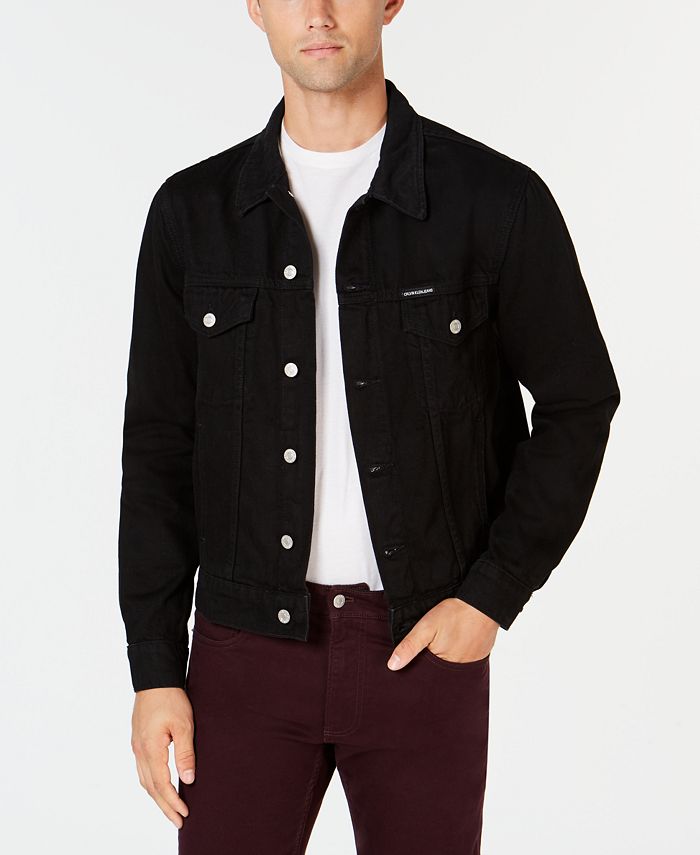 ck black denim jacket