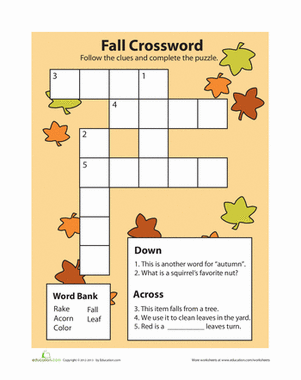 lets fall crossword clue