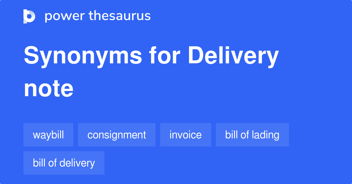 synonym delivery