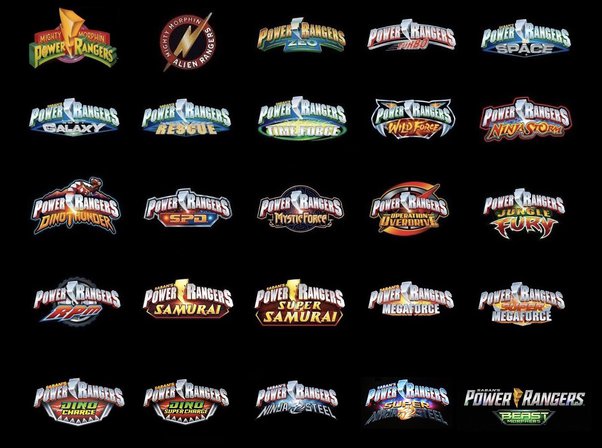 all power rangers name list