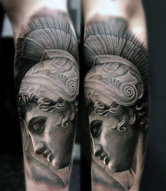 roman statue tattoo