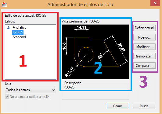 como cambiar tamaño de cotas en autocad