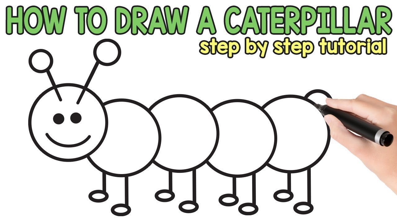 caterpillar drawing images