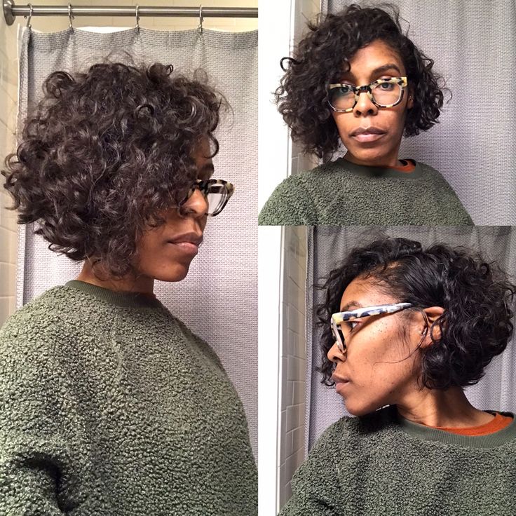 natural curly bob cut