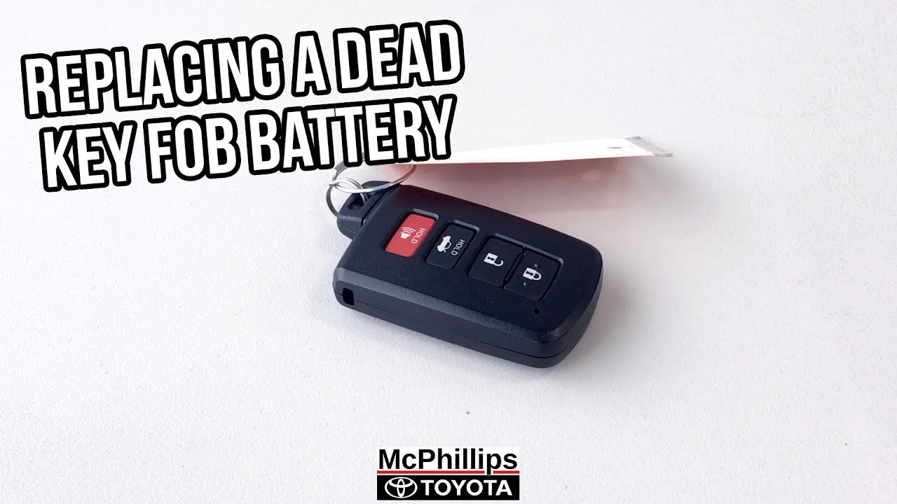 how to replace a toyota key fob battery