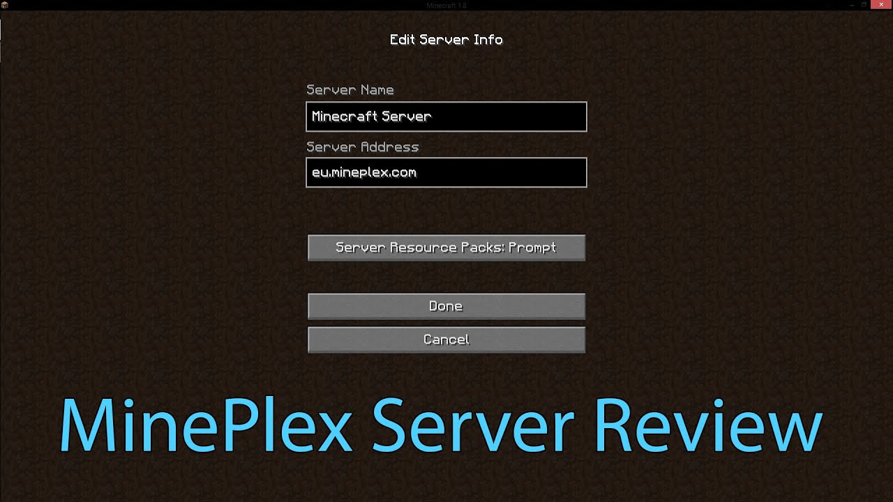 mineplex server address