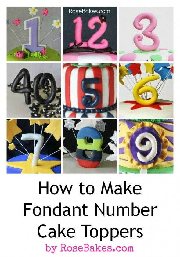 numeros en fondant