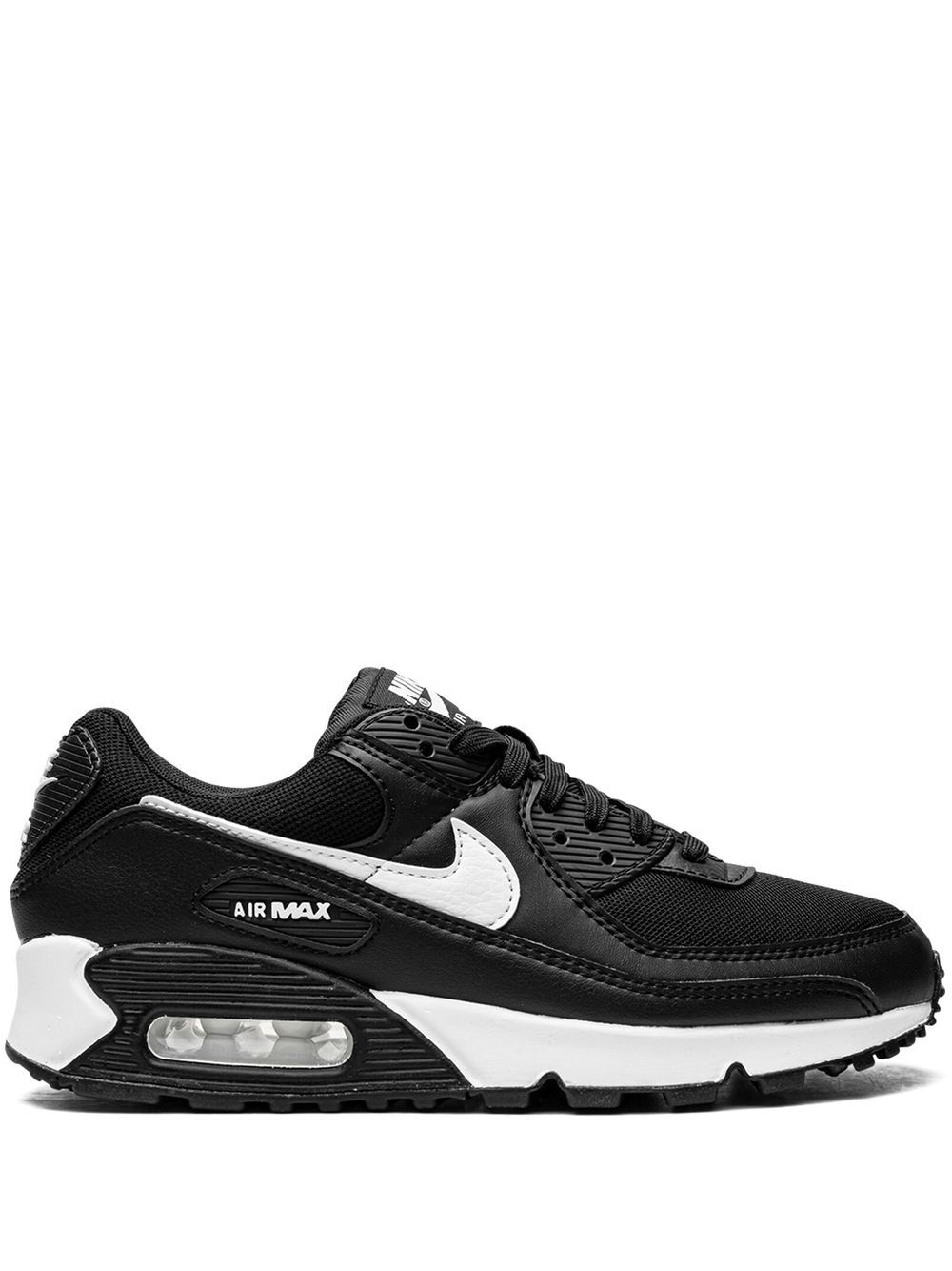 air max 90 black black white