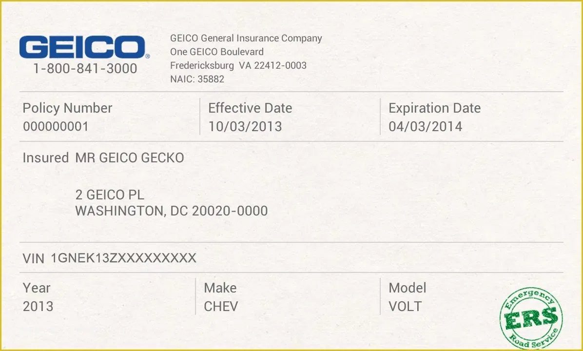 what is geicos 3 digit insurance id number