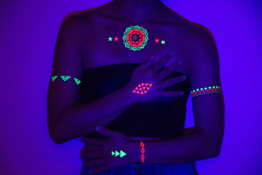 black light temporary tattoos