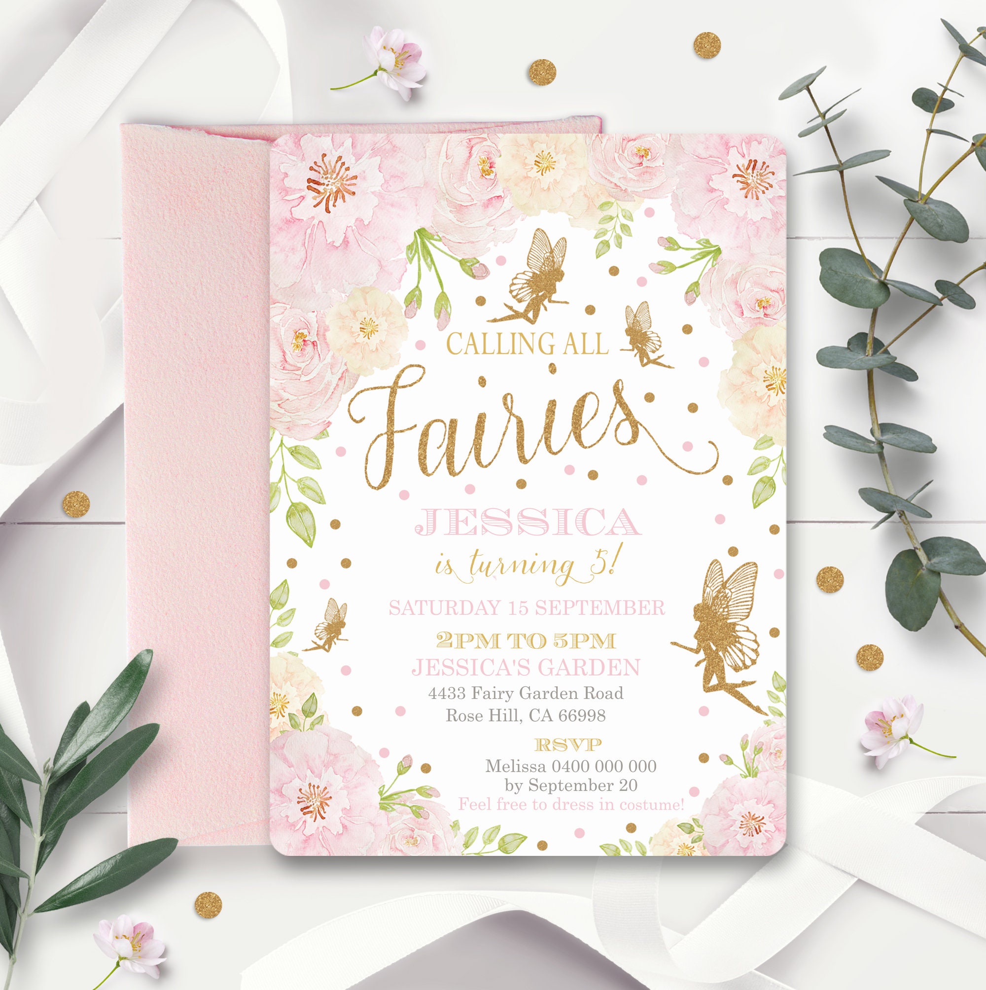 fairy invitations