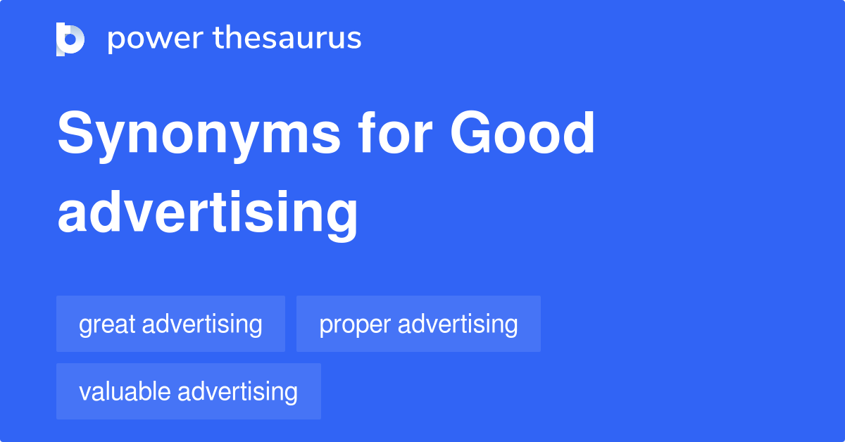 advertisement synonyms