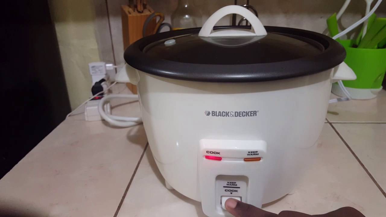 how to use the black and decker rice cooker