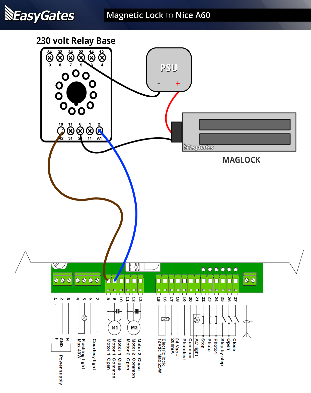 access control magnetic door lock wiring diagram