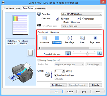 canon pro 100 default password