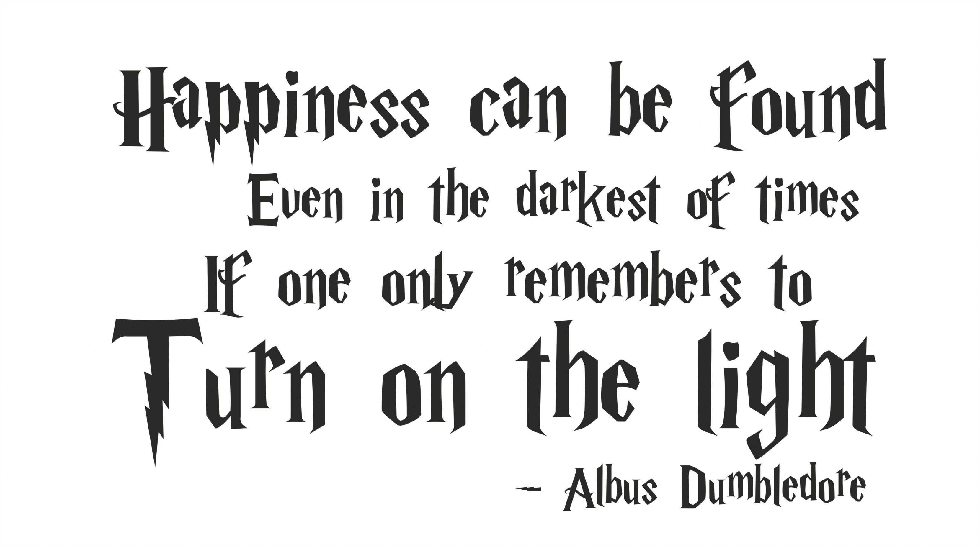 albus dumbledore quotes light