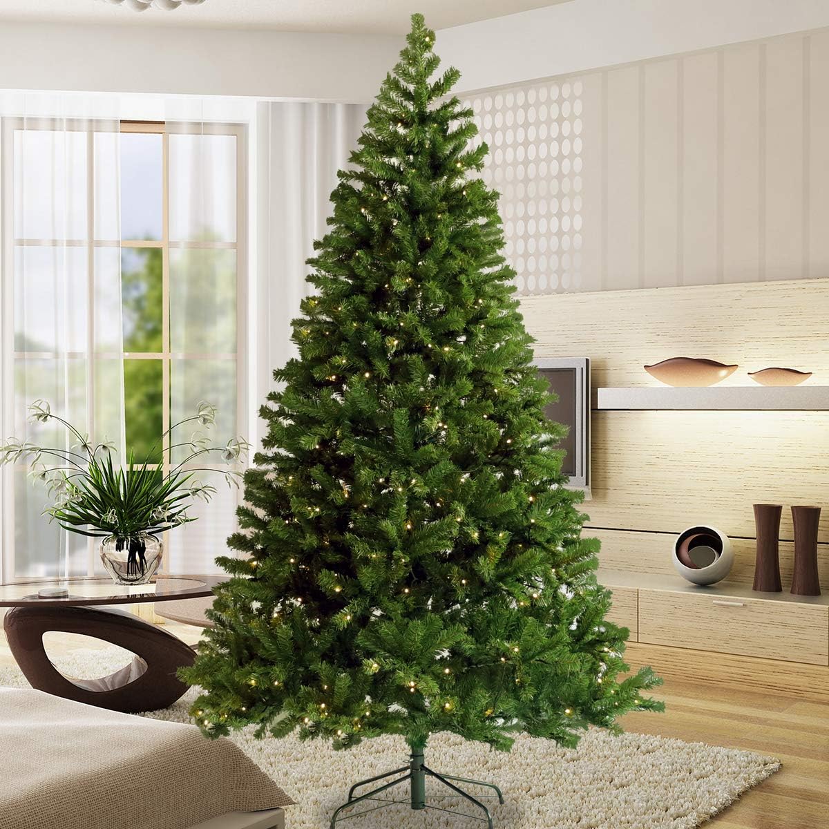 7.5 artificial pre lit christmas tree