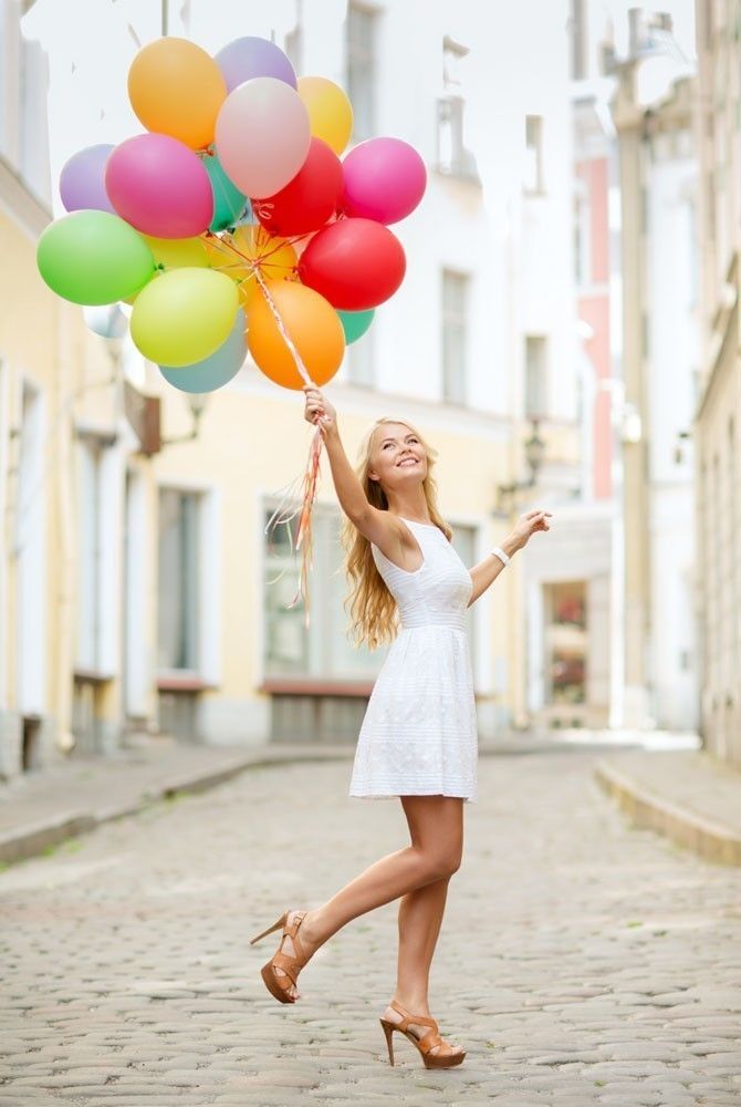 girl with balloon photography