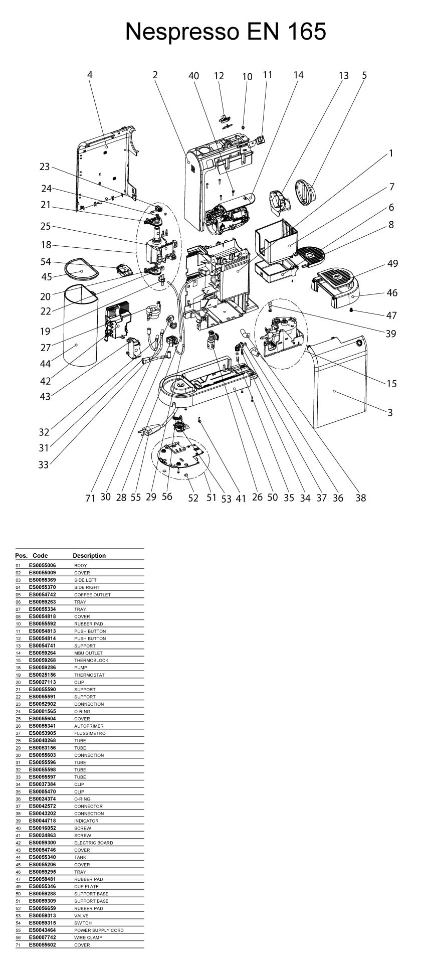 nespresso parts