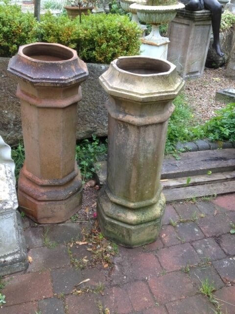 antique chimney pots