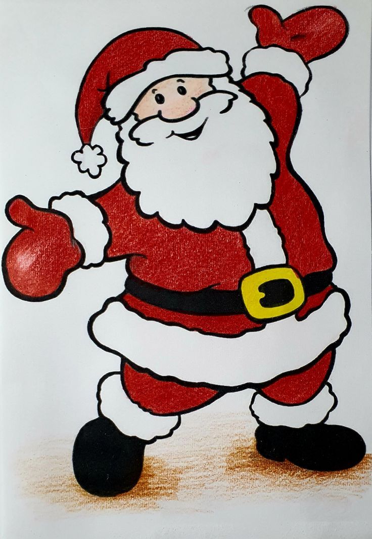 santa claus pics for drawing