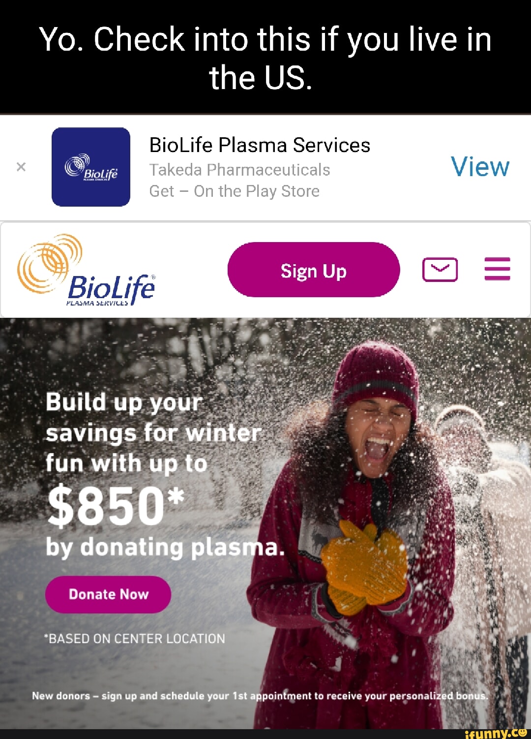 biolife plasma appointment