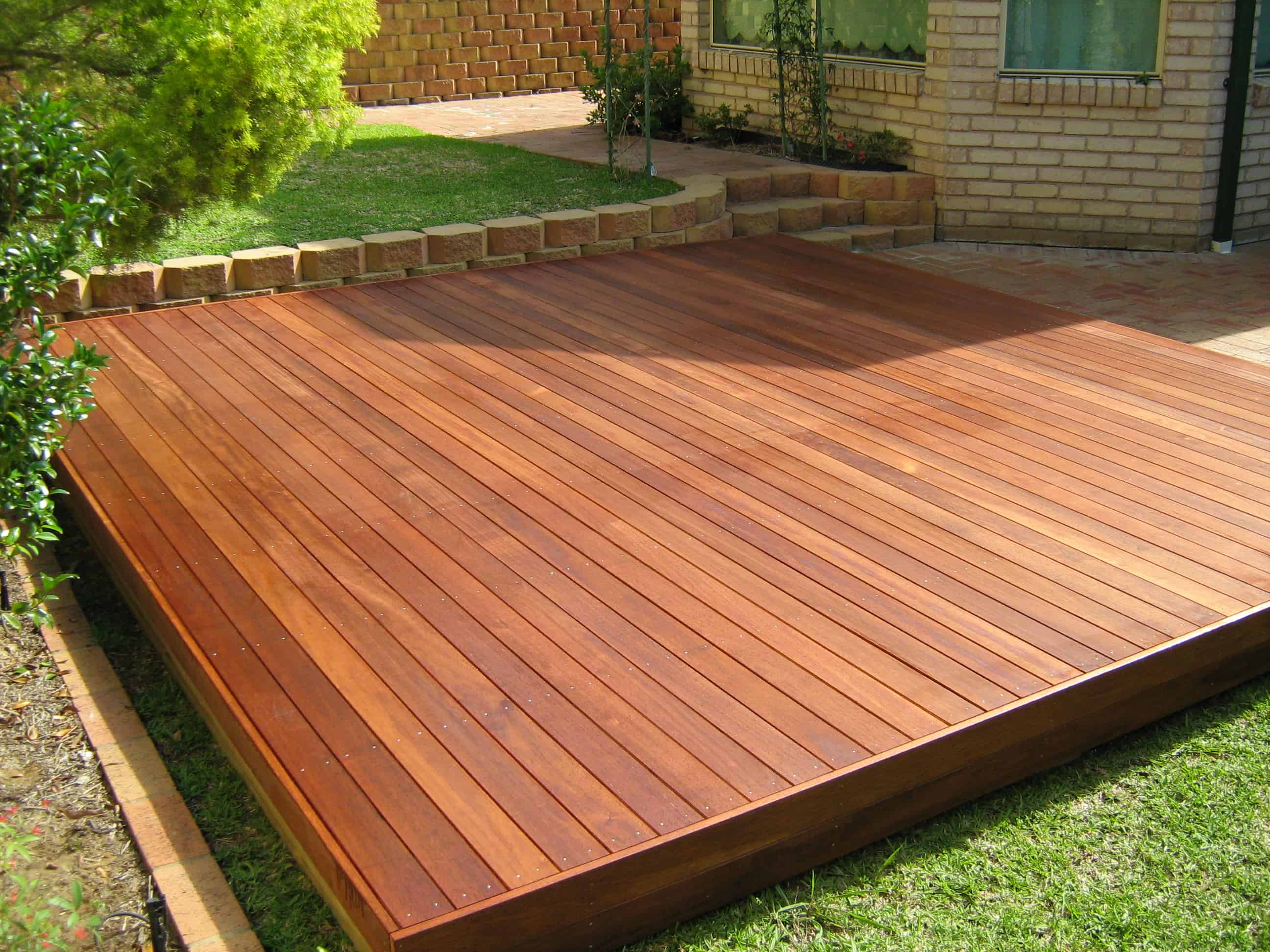 backyard wood deck