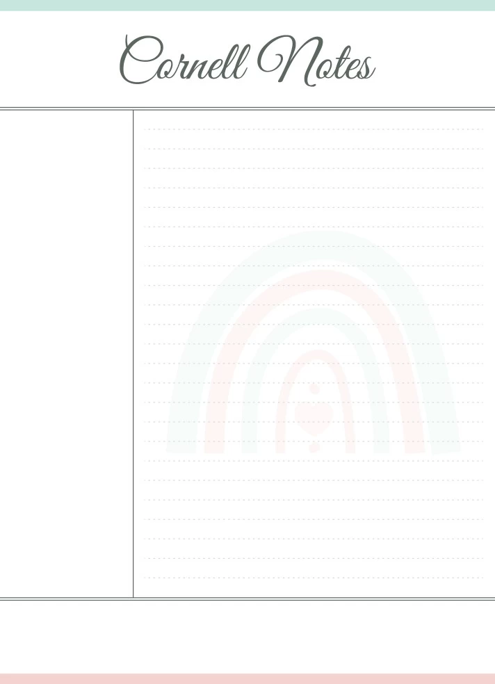 cornell notes template google docs