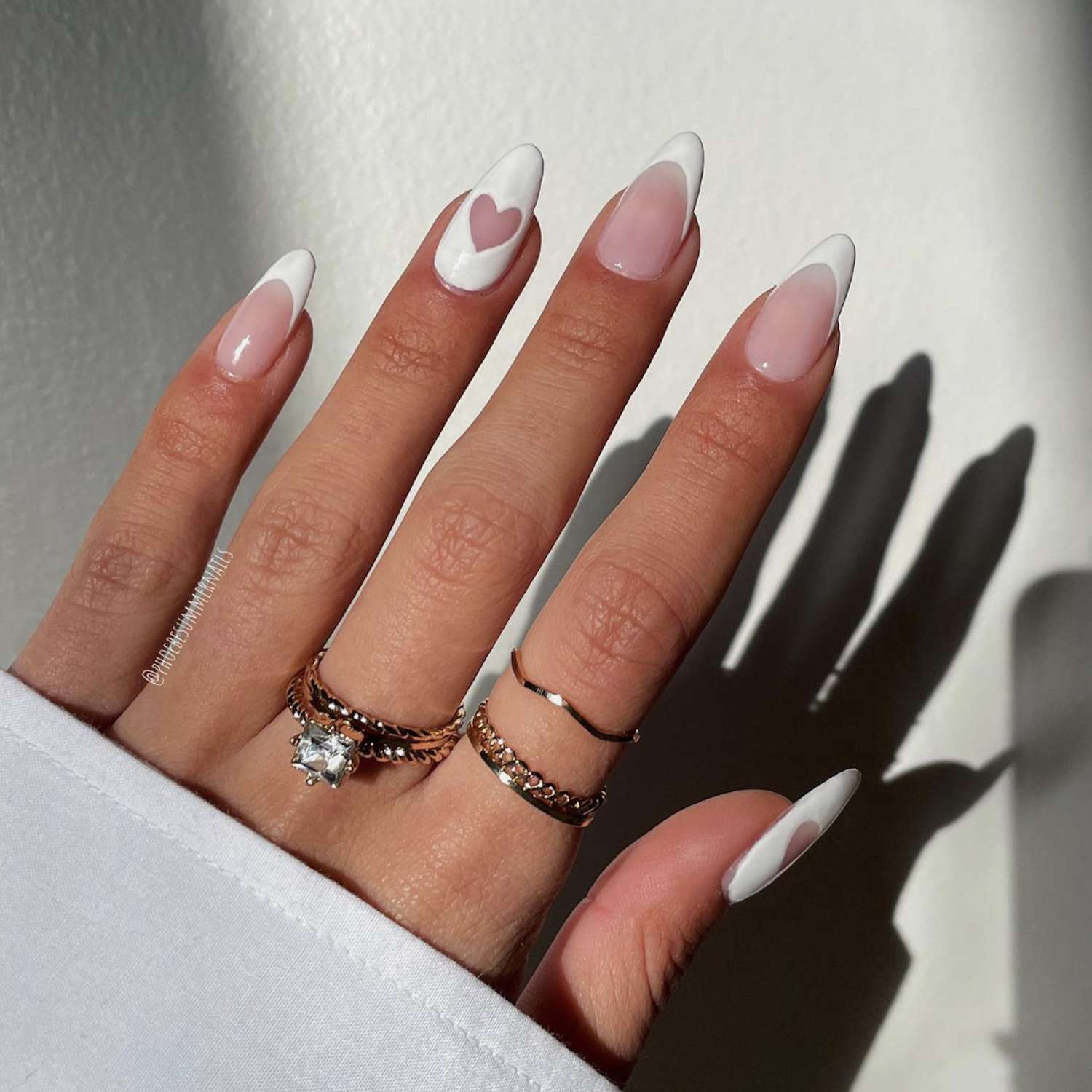 white french nails