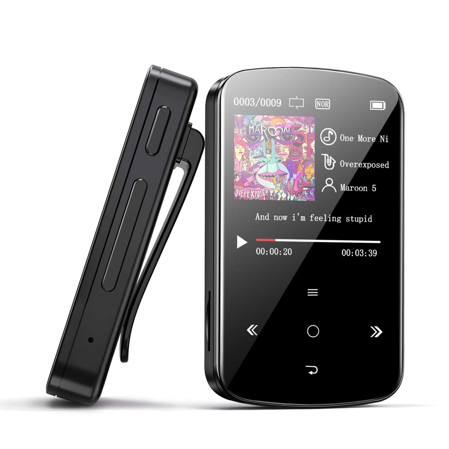 mp3 player clip bluetooth