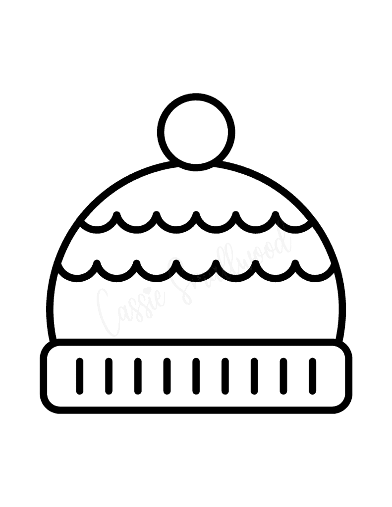 printable winter hat