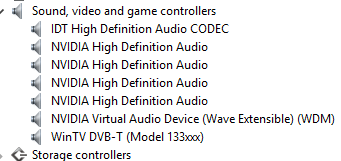 nvidia virtual audio device wave extensible wdm