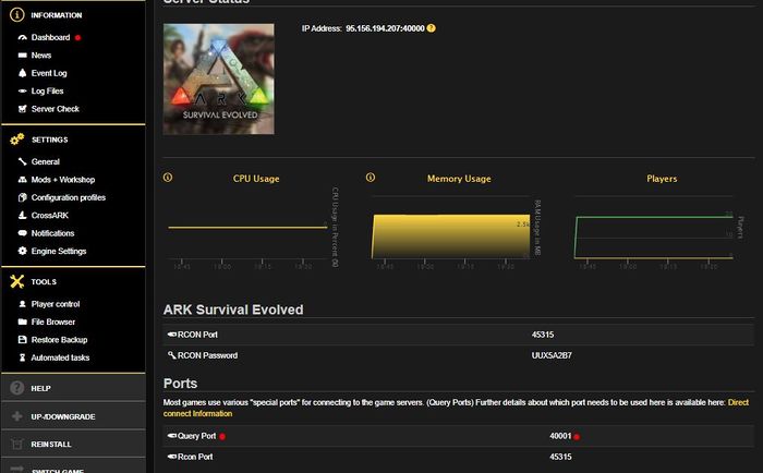 nitrado ark servers down