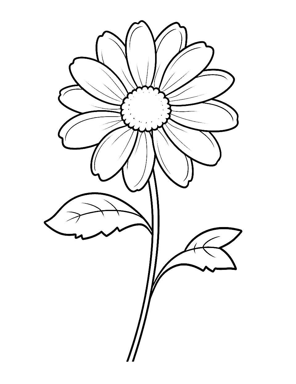 flower coloring pages to print