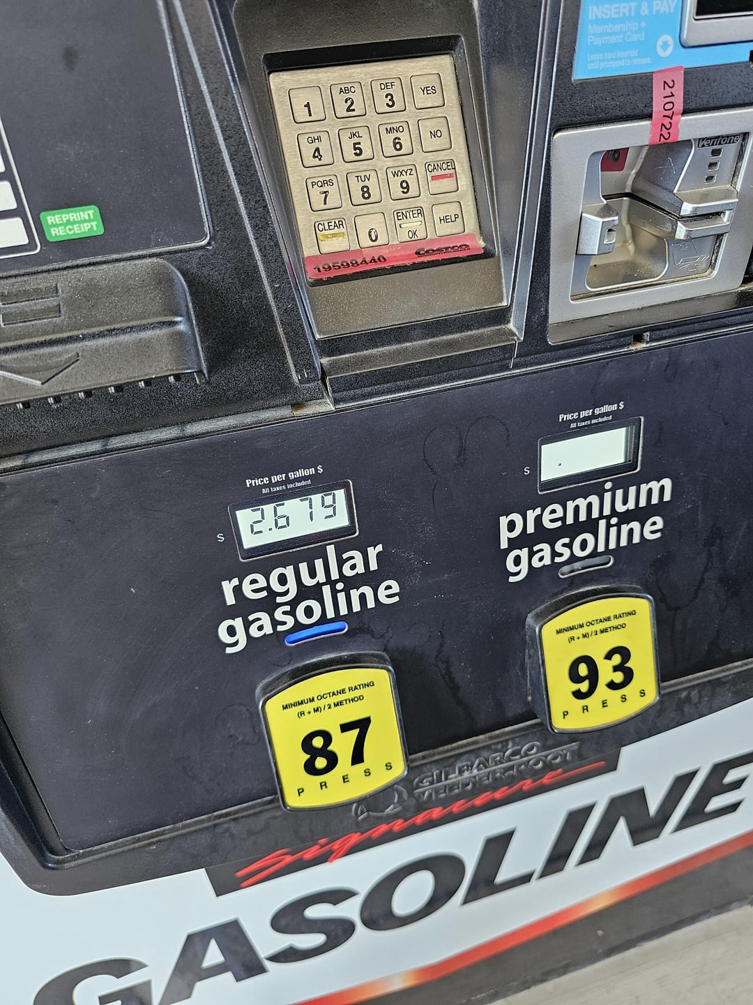 costco gas price today near me