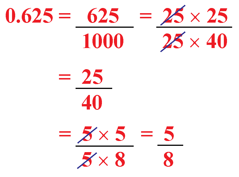 5 8 in decimal form