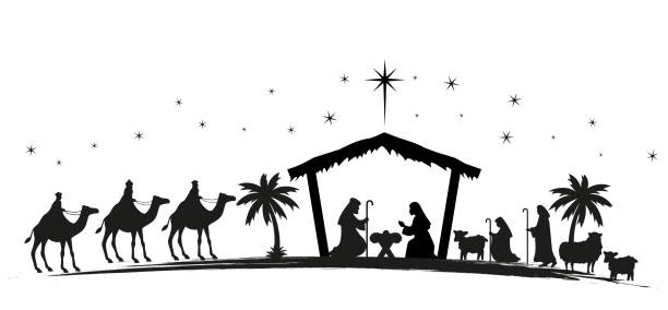 silhouette nativity images