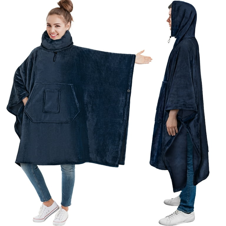 hooded sweatshirt poncho