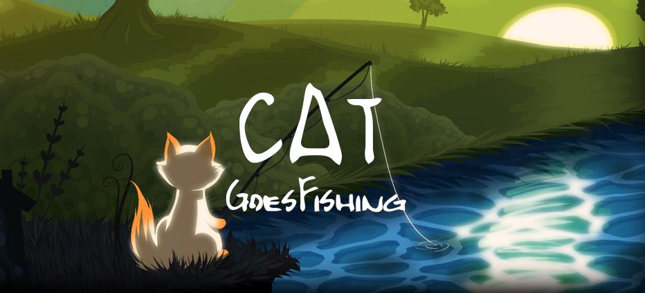 cat goes fishing full screen