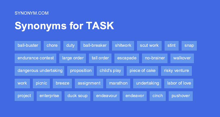 task thesaurus