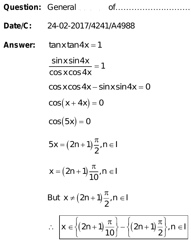 tan4x formula