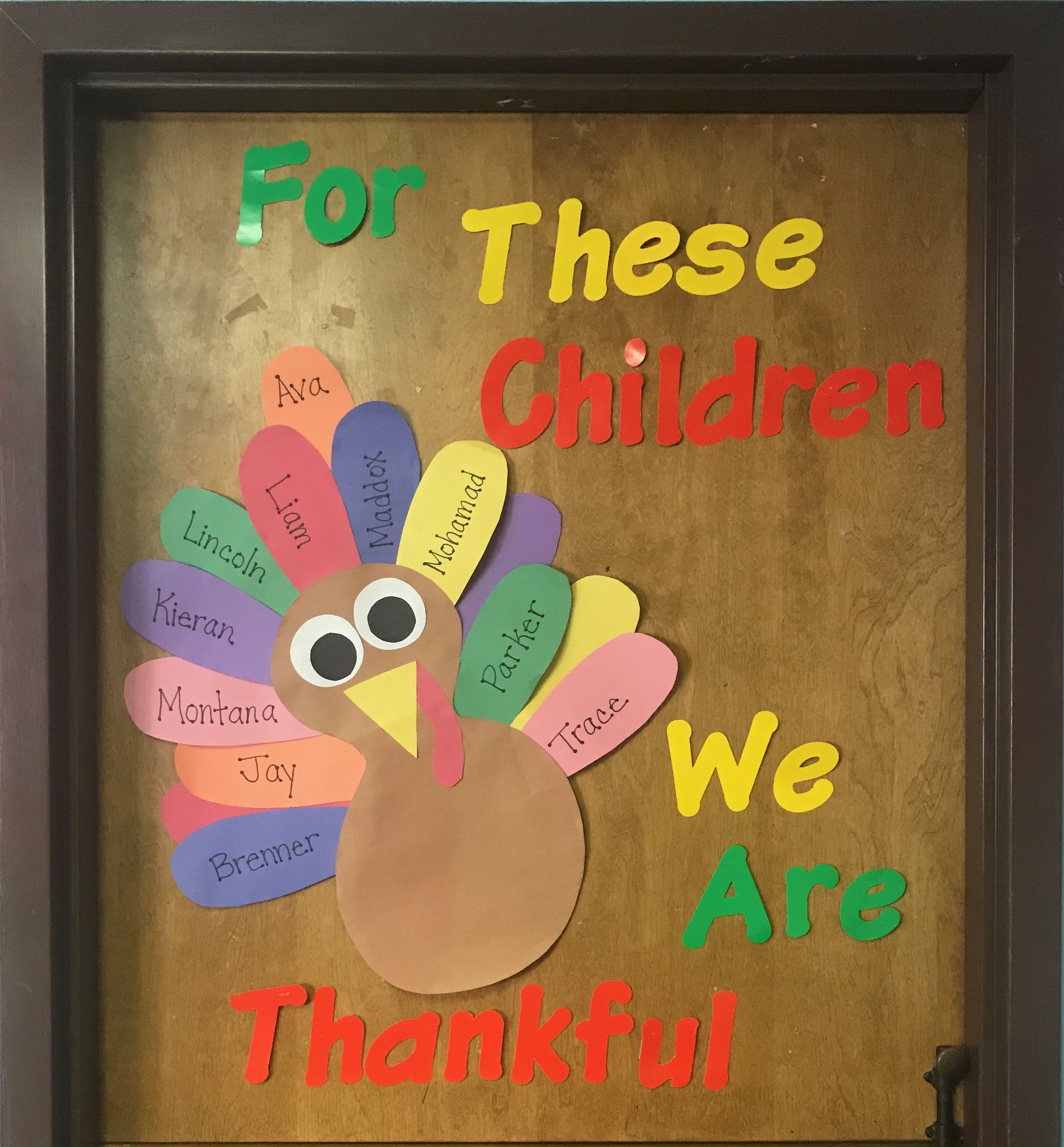 thanksgiving door preschool